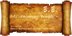 Büchelmayer Bogdán névjegykártya
